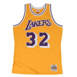 BASKETBALL-T-SHIRT MITCHELL & NESS LA LAKERS MAGIC JHONSON YELLOW